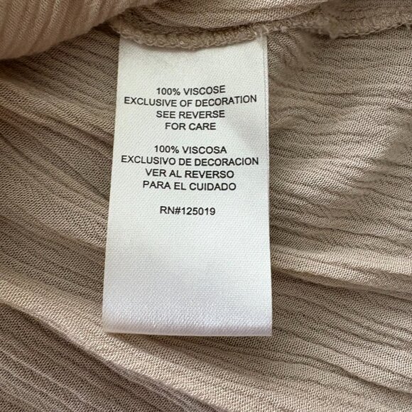 Joseph A. Beige Crochet Trim Boho Peasant Blouse Long Sleeve Top – Size M - Picture 7 of 10